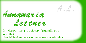 annamaria lettner business card